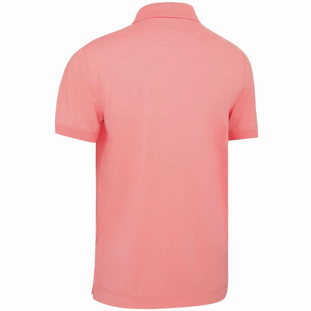 Callaway Solid Ribbed Polo Shirt - Geranium Pink adults' Street Trend Look