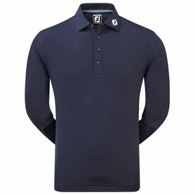 FootJoy Thermolite Long Sleeve Smooth Pique Performance Shirt - Navy Timeless casual wear