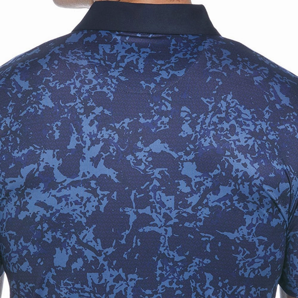 Gym workout Weekend Wear Callaway All Over Abstract Polo Shirt - Navy Blazer
