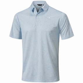 Mizuno Fragma Polo Shirt - Ice Water Comfy and Versatile Sporty and Stylish
