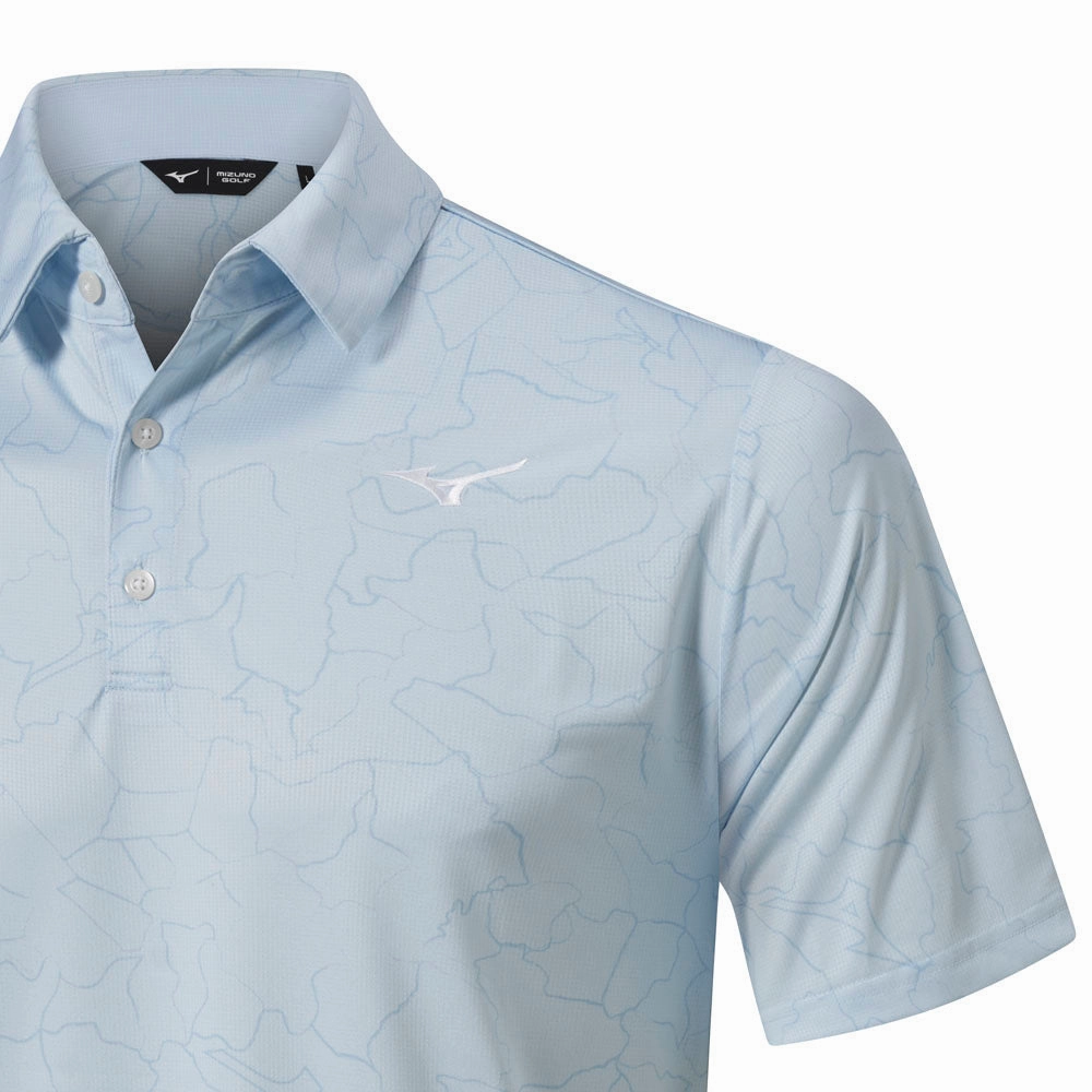 Everyday Outfit Relaxed Wearable Mizuno Fragma Polo Shirt - Ice Water