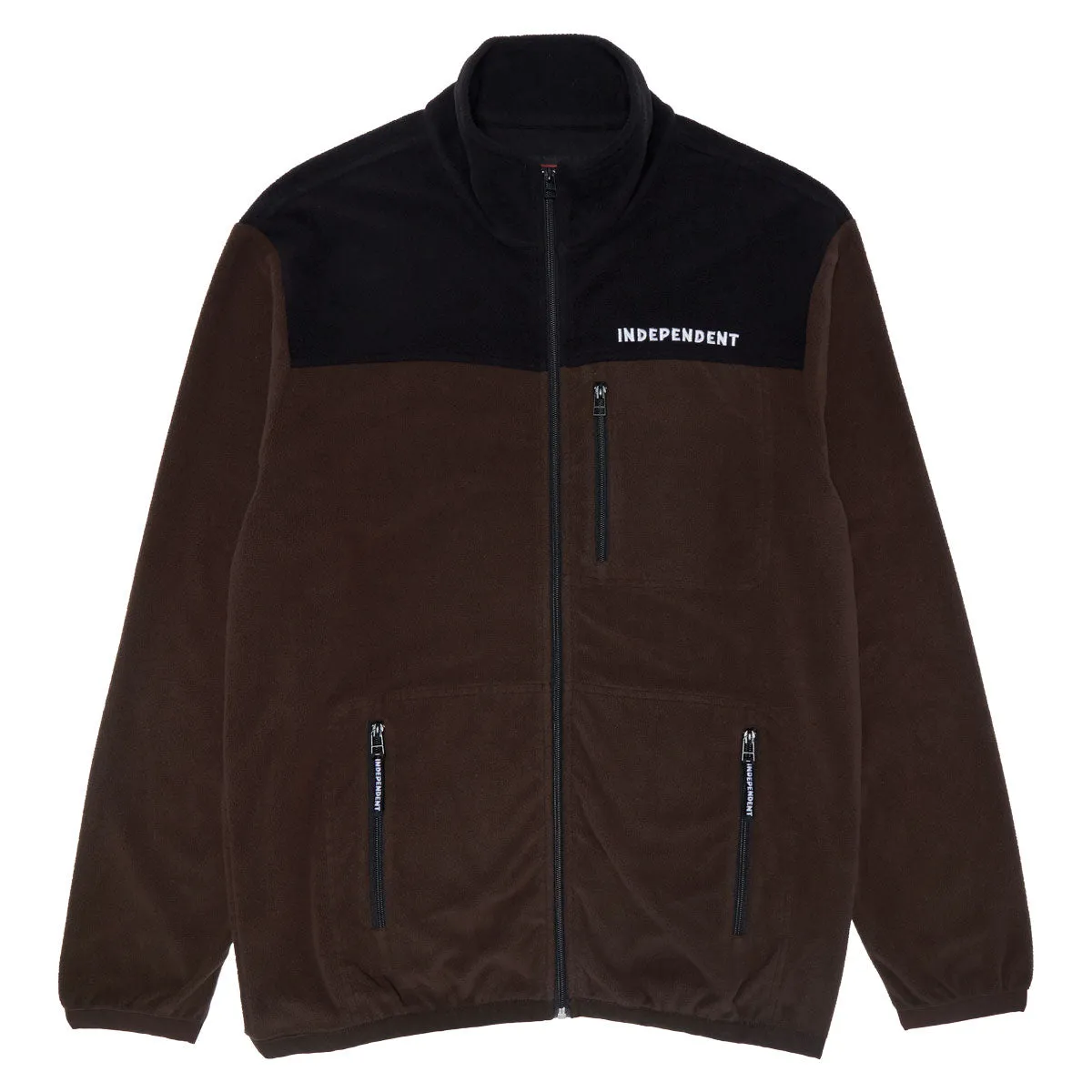Independent BTG Fleece Jacket - Dark Brown/Black On Duty Layer