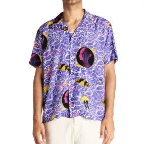 Deus Ex Machina Future History Shirt - Violet Seasonal Trend Minimalist Closure