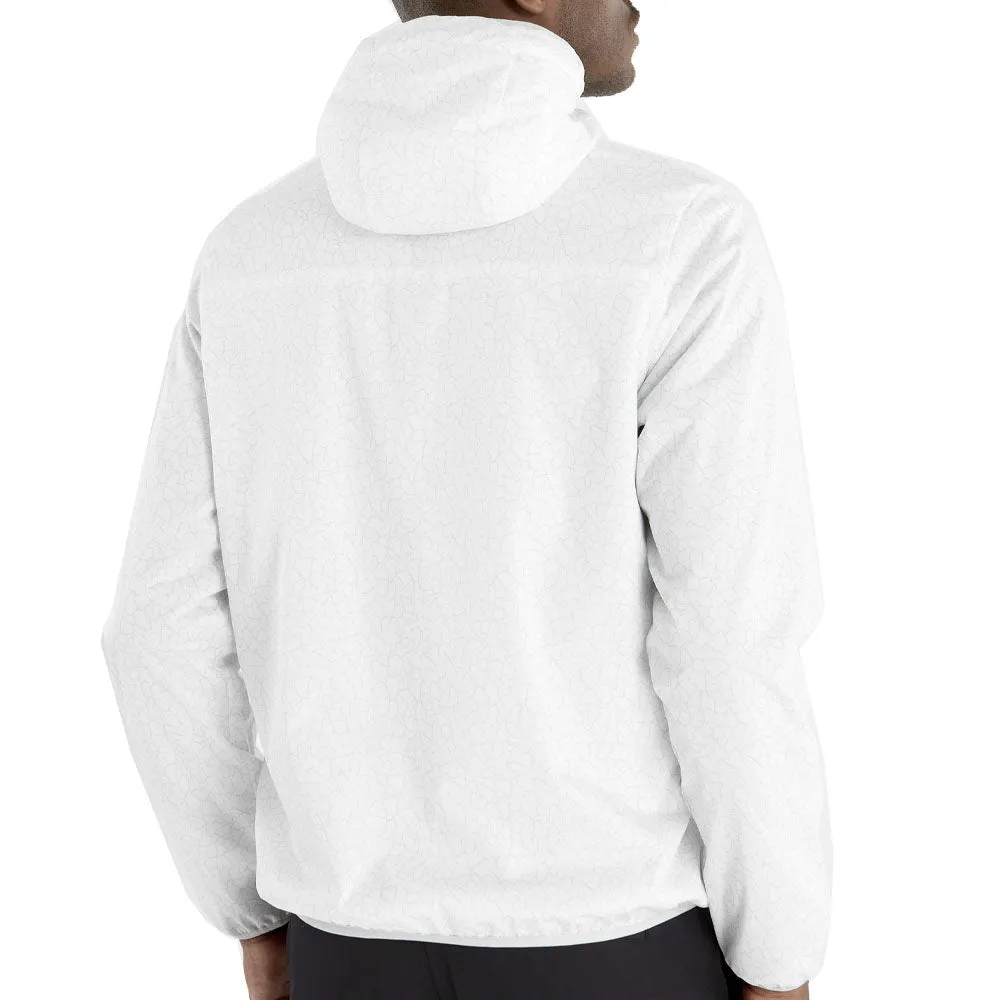 AirflowVents Calvin Klein Nantucket Printed Windbreaker Jacket - White/Pale Silver