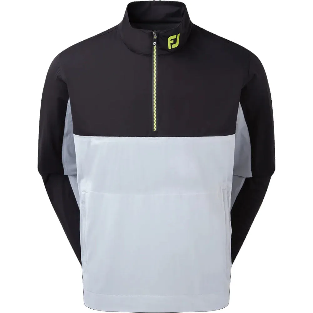 FootJoy HydroKnit 1/2 Zip Waterproof Jacket - Black/Grey/Lime GlowInTheDarkAccents