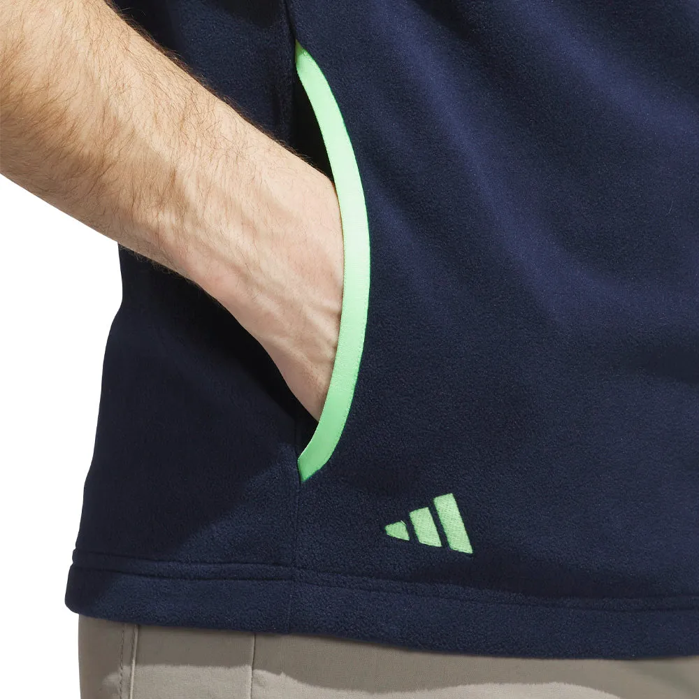 adidas Ultimate365 Fleece Hoodie Full-Zip Vest - Collegiate Navy Slip Resistant Trim short term use