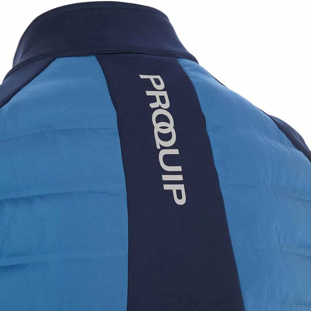 Contrast Stitch ProQuip Helm Quilt Jacket - Navy/Mid Blue