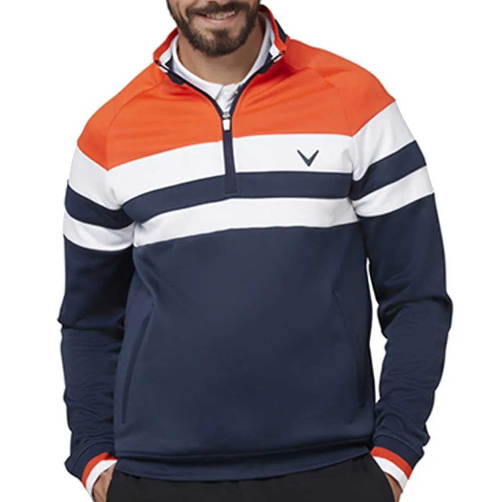 PFC Free Treatment NonChafing Seam Placement Callaway LS Street Blocked Jacket - Navy Blazer