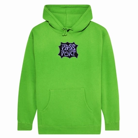 Microfiber Interior Passport Glyph Hoodie - Slime