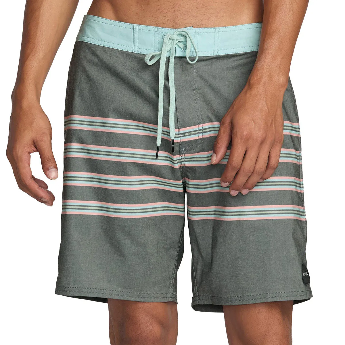 FlameRetardantTreatment Perfect Length RVCA County Line 18 Boardshorts - Black