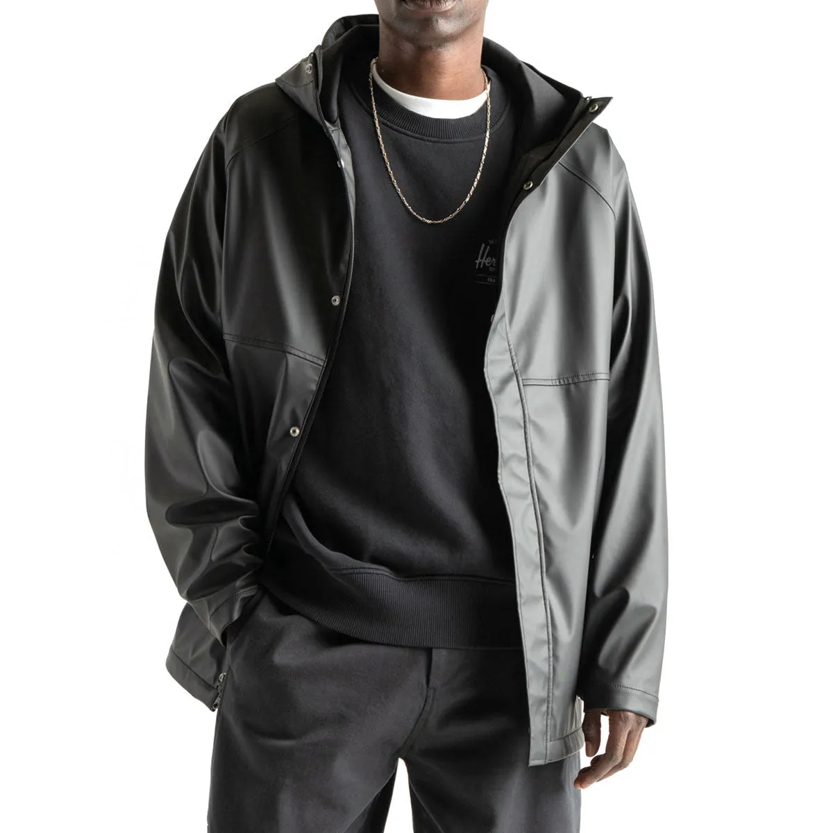 Herschel Supply Classic Rain Jacket - Black Ventilated Back Panel