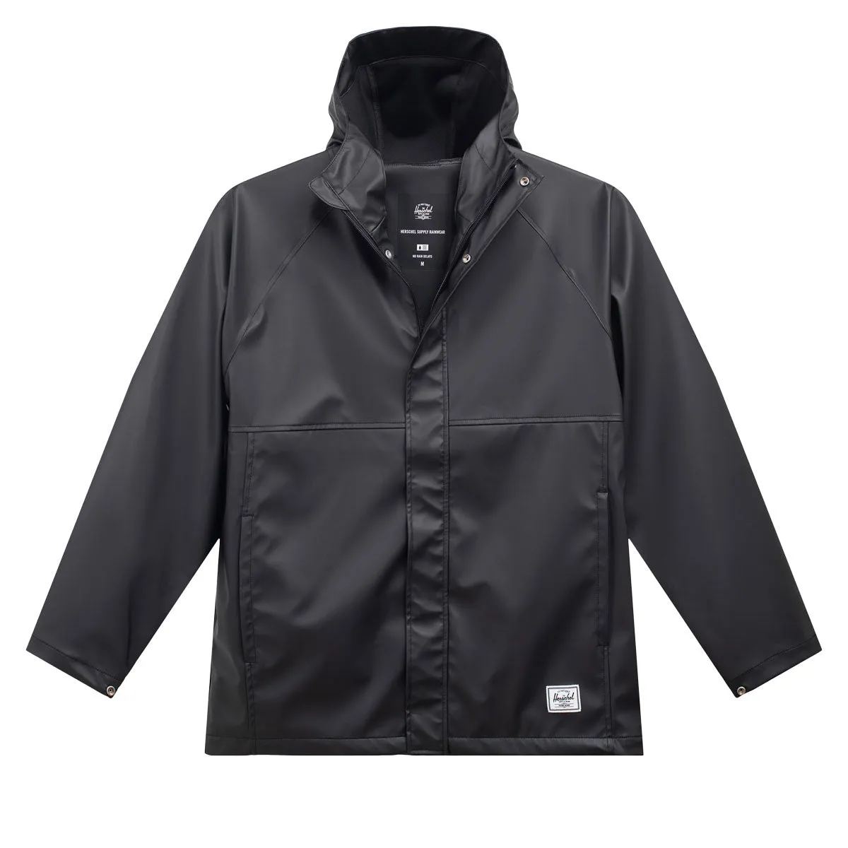 Gloss Free Texture Herschel Supply Classic Rain Jacket - Black