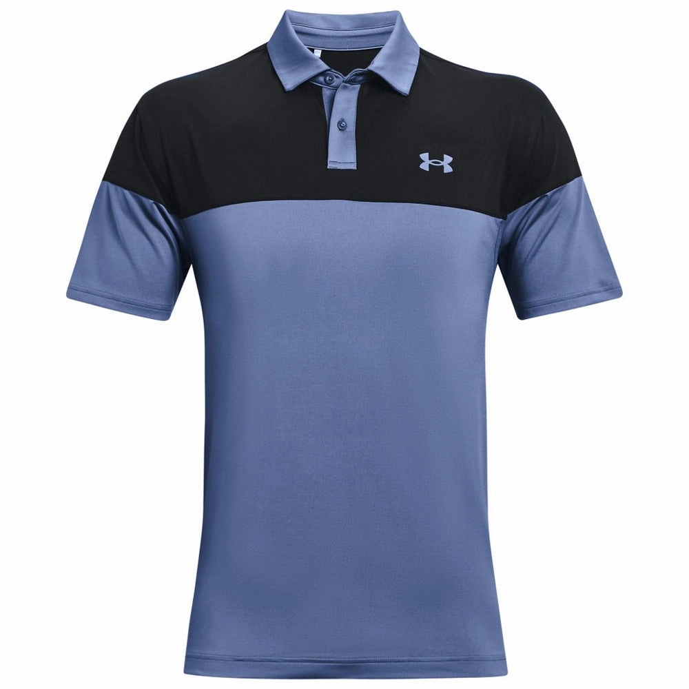 ThermoregulatingFabric Under Armour T2G Blocked Polo - Mineral Blue/Black