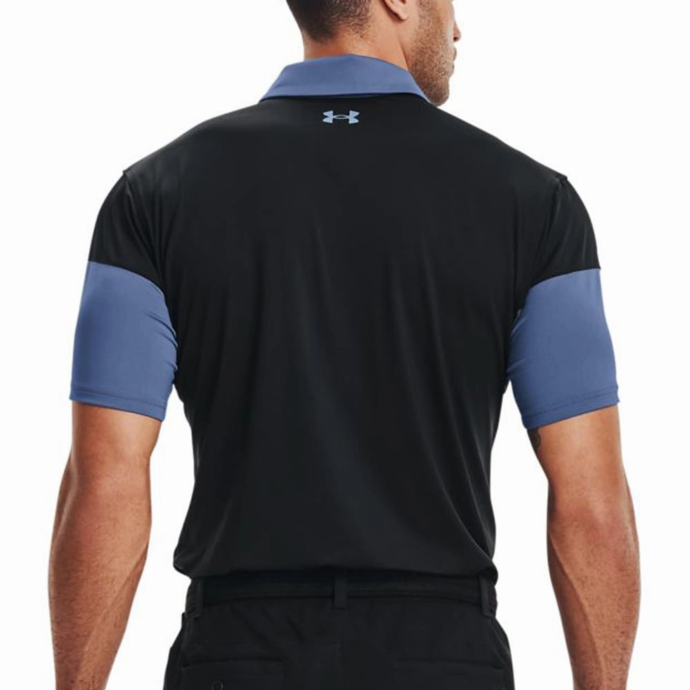 Under Armour T2G Blocked Polo - Mineral Blue/Black Teenager fashion
