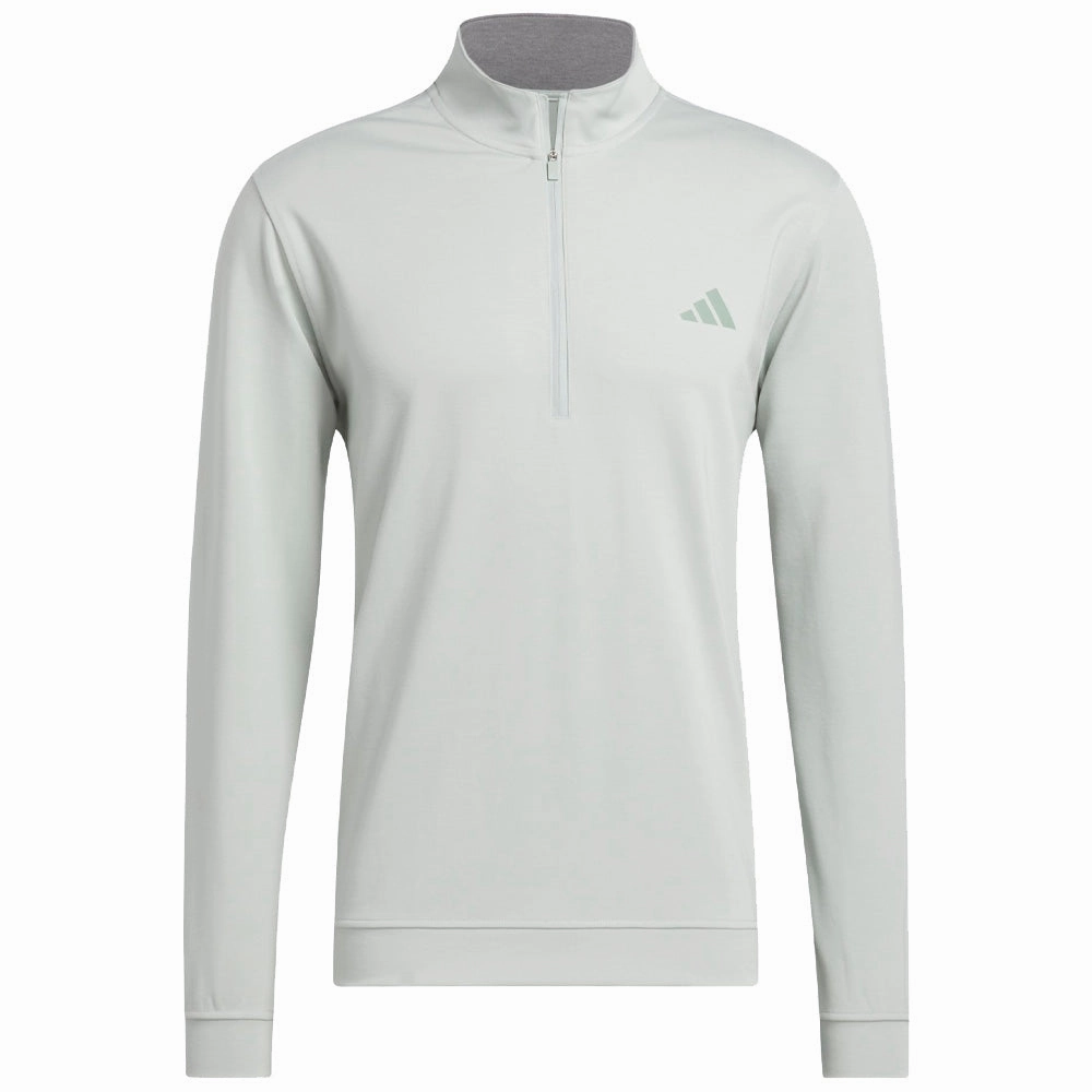 Versatile Top adidas Elevated 1/4 Zip LC Pullover - Wonder Silver