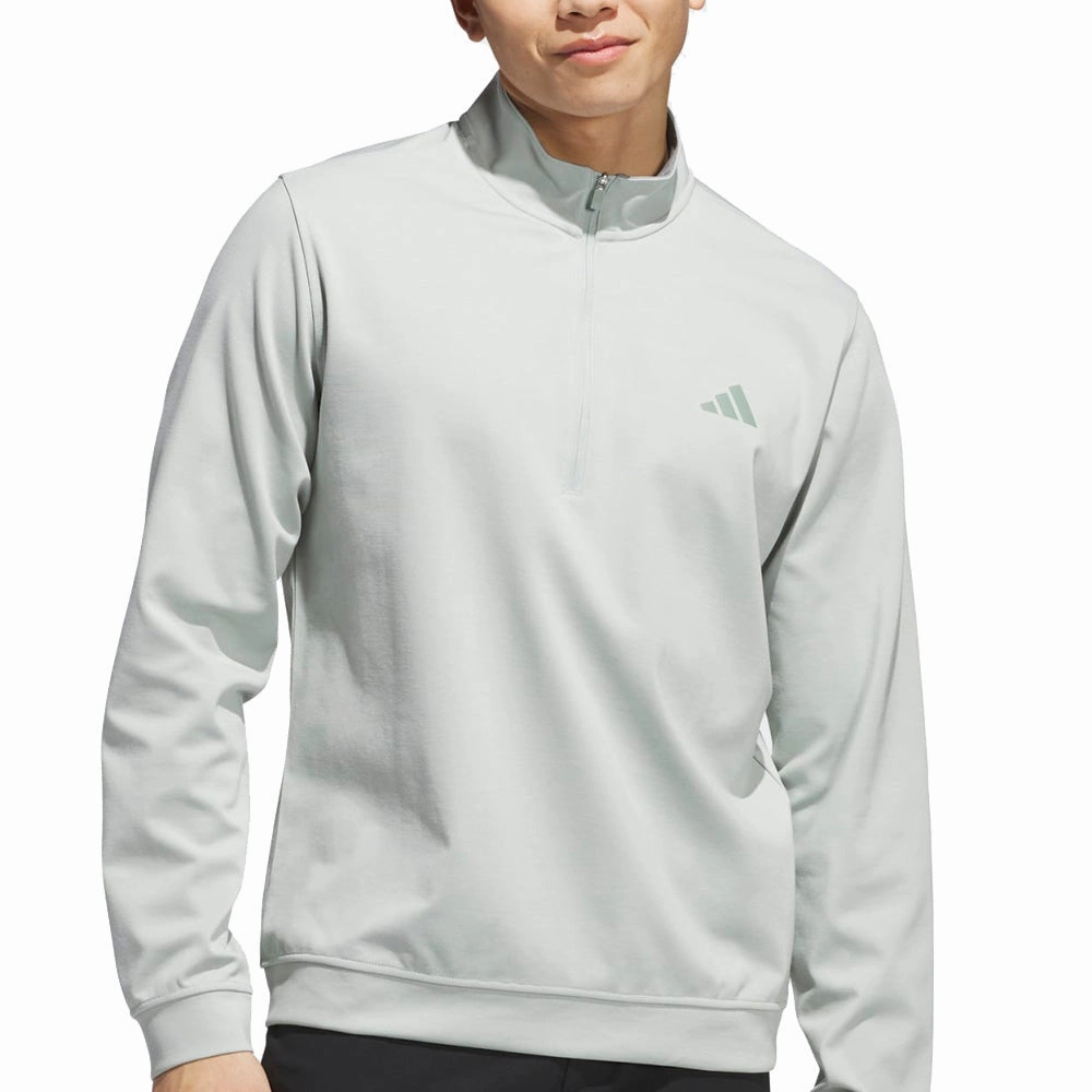 adidas Elevated 1/4 Zip LC Pullover - Wonder Silver Street Minimal