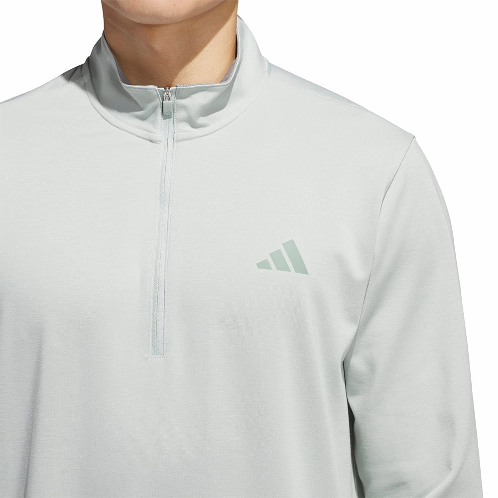 adidas Elevated 1/4 Zip LC Pullover - Wonder Silver Chill Outfit Indoor Wear