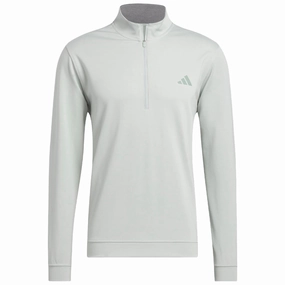 Versatile Top adidas Elevated 1/4 Zip LC Pullover - Wonder Silver