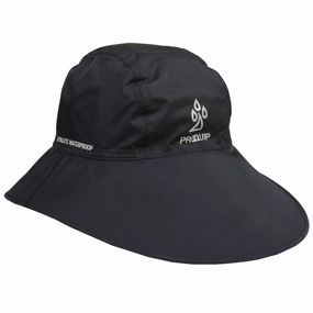 ProQuip Waterproof Bucket Hat - Black Vintage Look