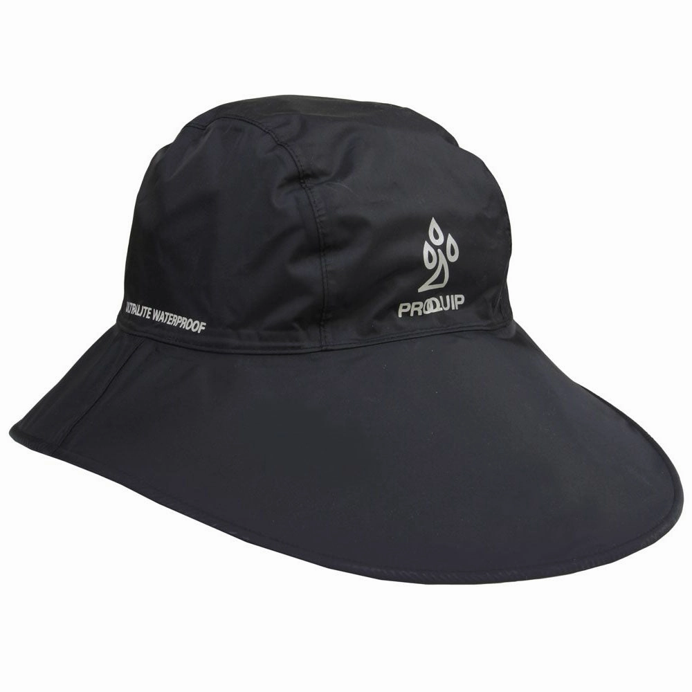 ProQuip Waterproof Bucket Hat - Black Seasonal Essential