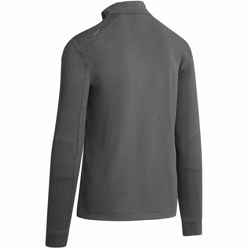 Odor Free Callaway Pierced Waffle 1/4 Zip Pullover - Castlerock Heather