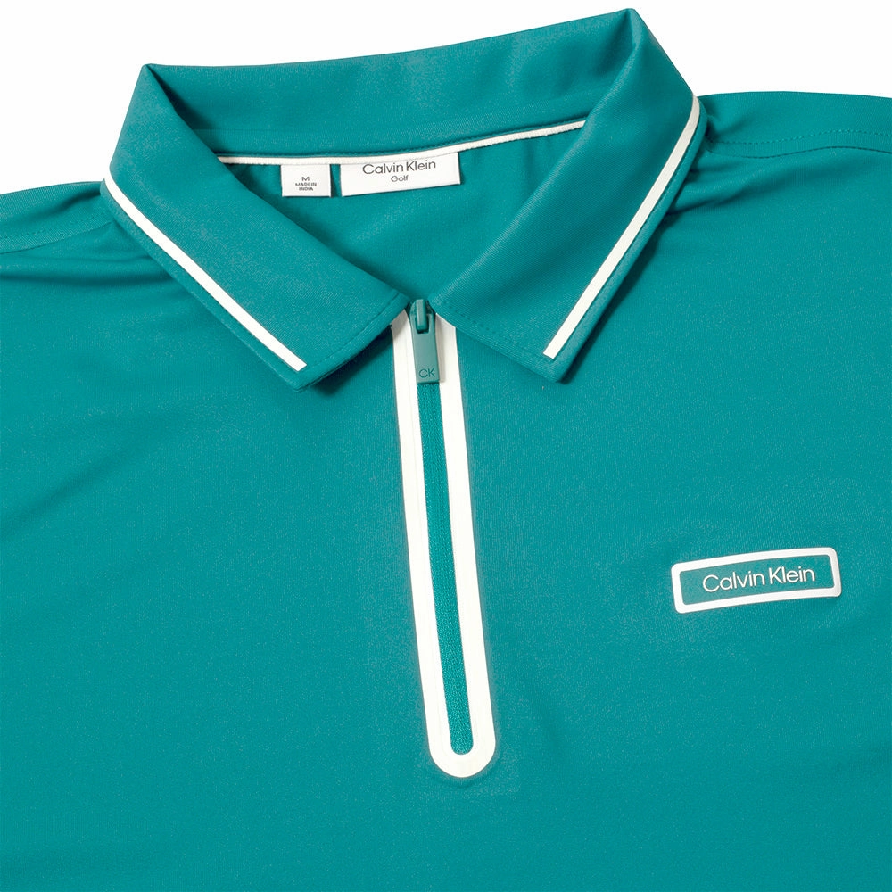 Soft and Cozy Calvin Klein Belmont Polo Shirt - Sea Green