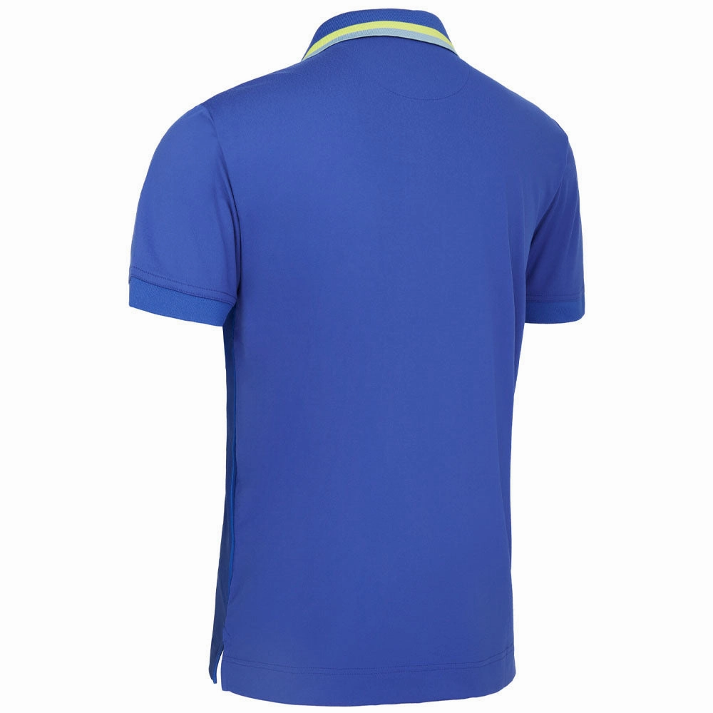 Callaway Ombre Chev Print Polo Shirt - Clematis Blue DurableStitching