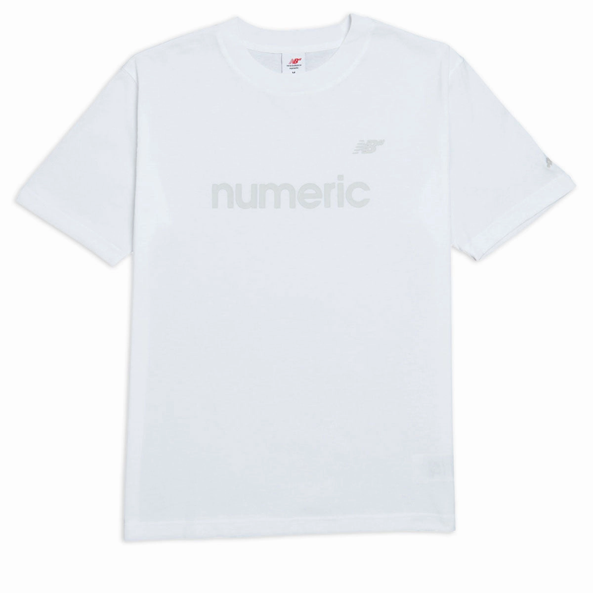 Breathable mesh panel New Balance Numeric Cotton T-Shirt - White