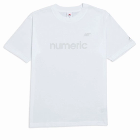 Breathable mesh panel New Balance Numeric Cotton T-Shirt - White