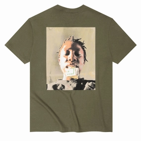 Versatile Fit LongLastingColor Violet Kader Put Your Money Where Your Mouth Is T-Shirt - Olive