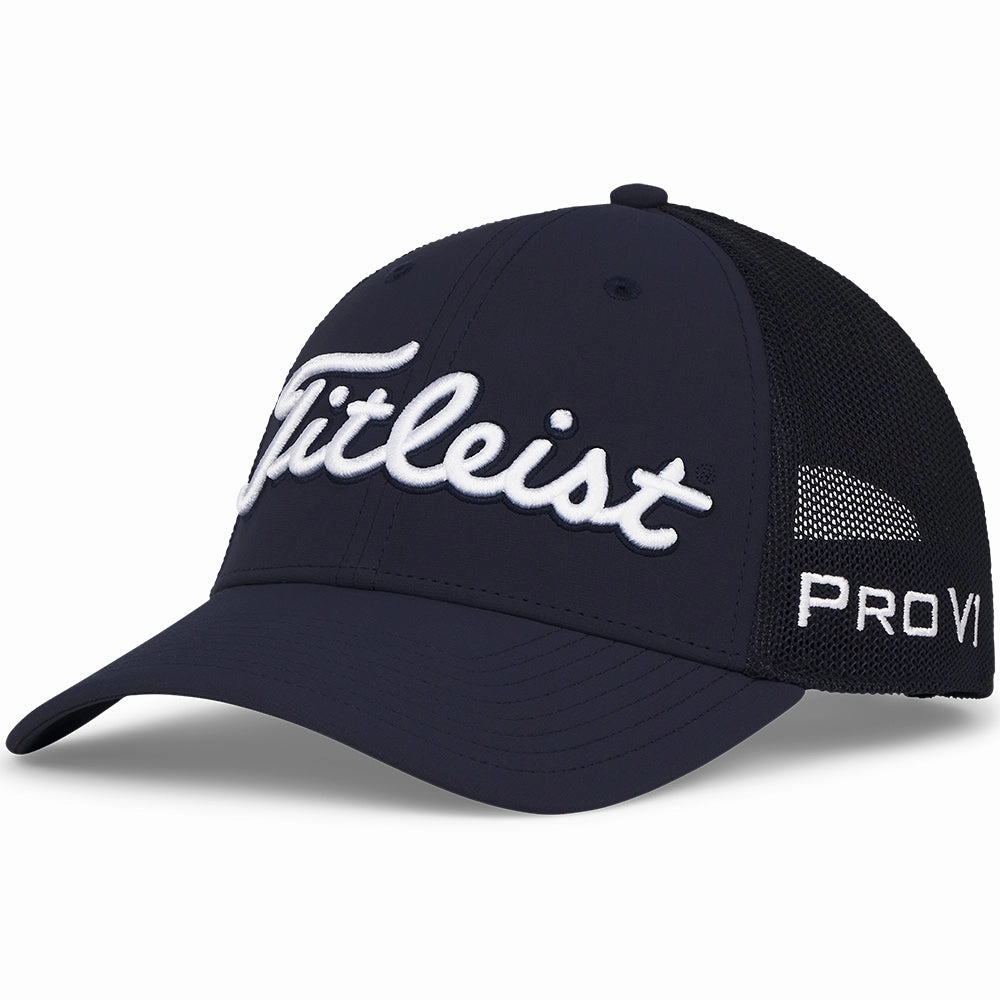 Leisure Mode Titleist Tour Performance Mesh Adjustable Cap - Navy/White