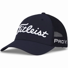 Leisure Mode Titleist Tour Performance Mesh Adjustable Cap - Navy/White