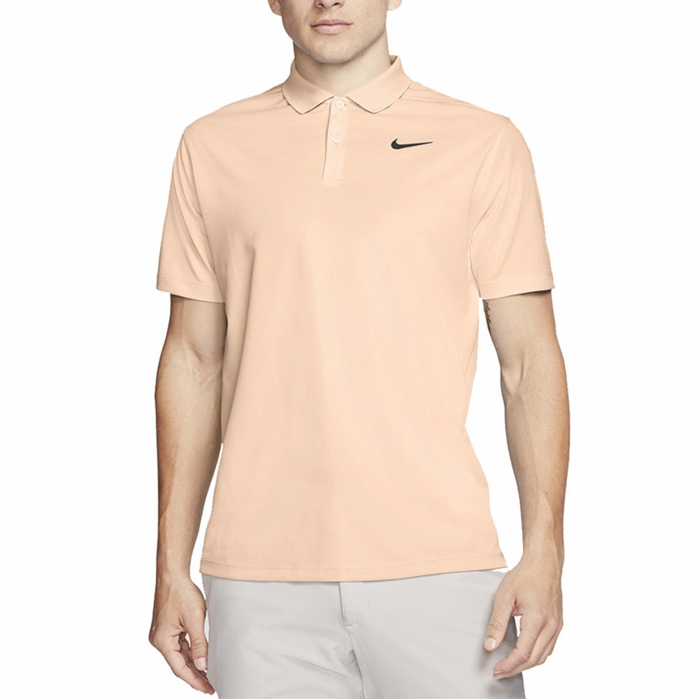 Light Breeze Wedding Nike Dri-Fit Victory Solid Polo Shirt - Crimson Tint/Obsidian
