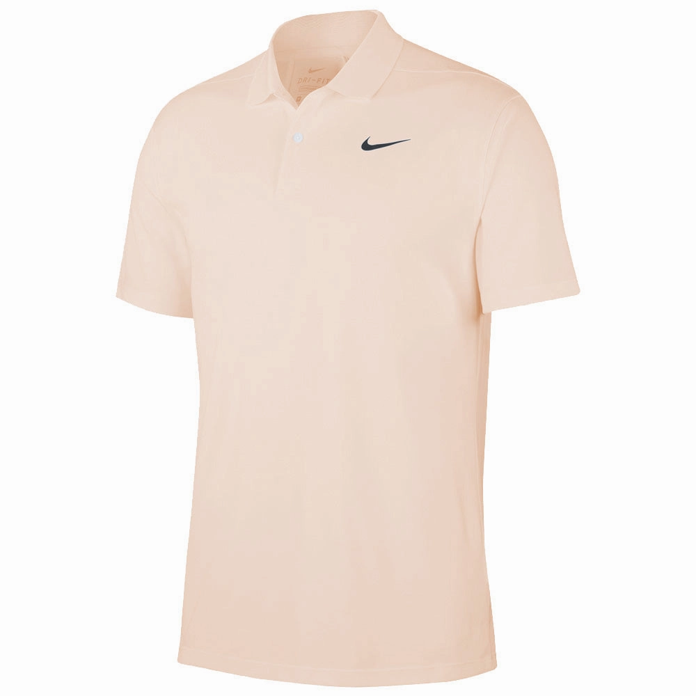 Nike Dri-Fit Victory Solid Polo Shirt - Crimson Tint/Obsidian Workout Modern Style