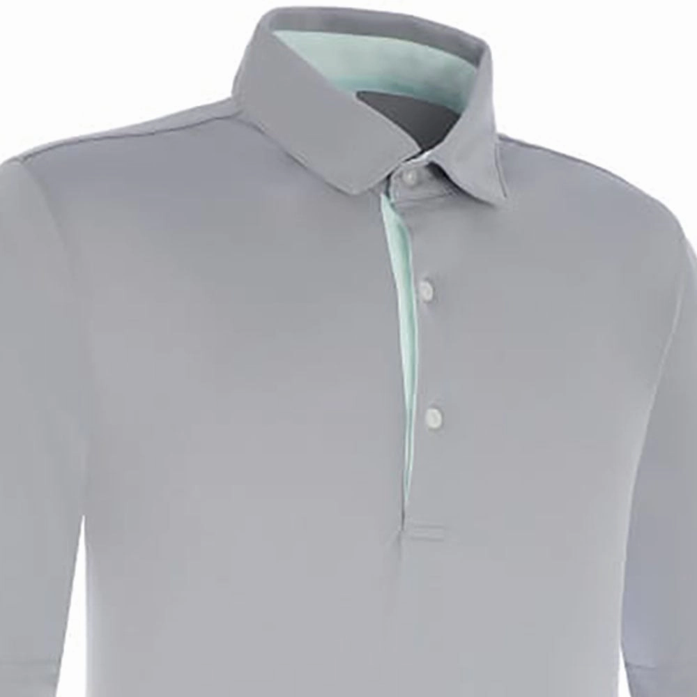 ProQuip Pro Tech Peached Polo Shirt - Steel Grey Breathable mesh