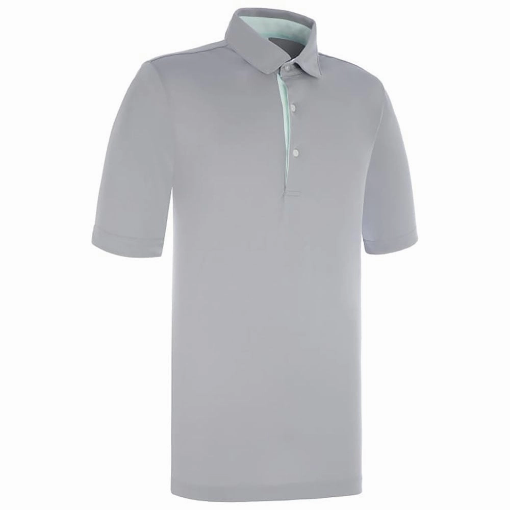 ProQuip Pro Tech Peached Polo Shirt - Steel Grey Vibrant Colors mix and match