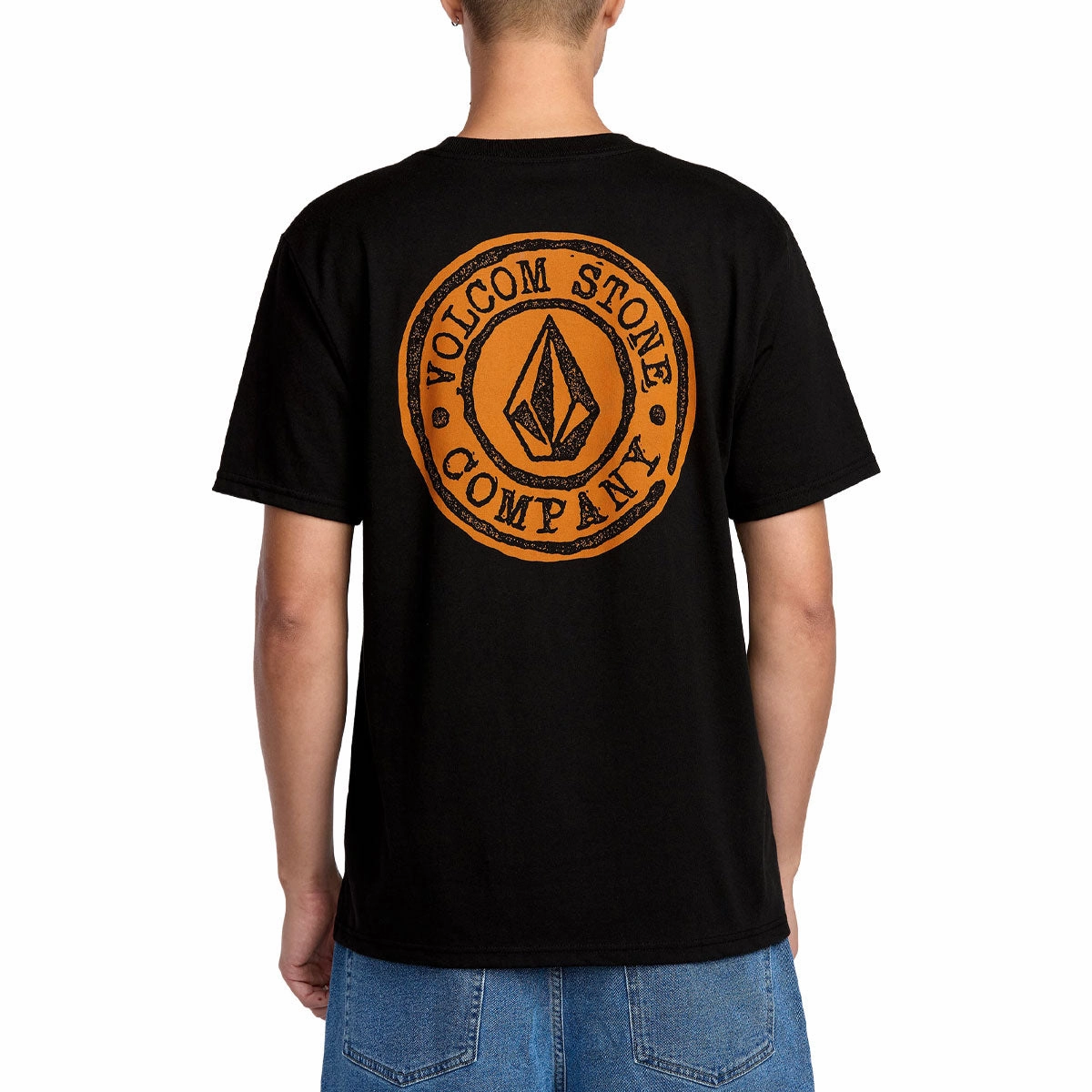 Cool and casual Volcom Logo Stamp T-Shirt - Black