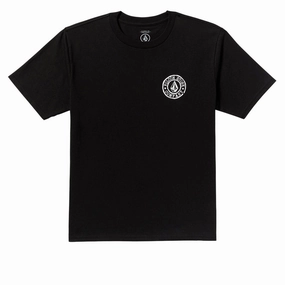 MoistureWickingFabric Volcom Logo Stamp T-Shirt - Black