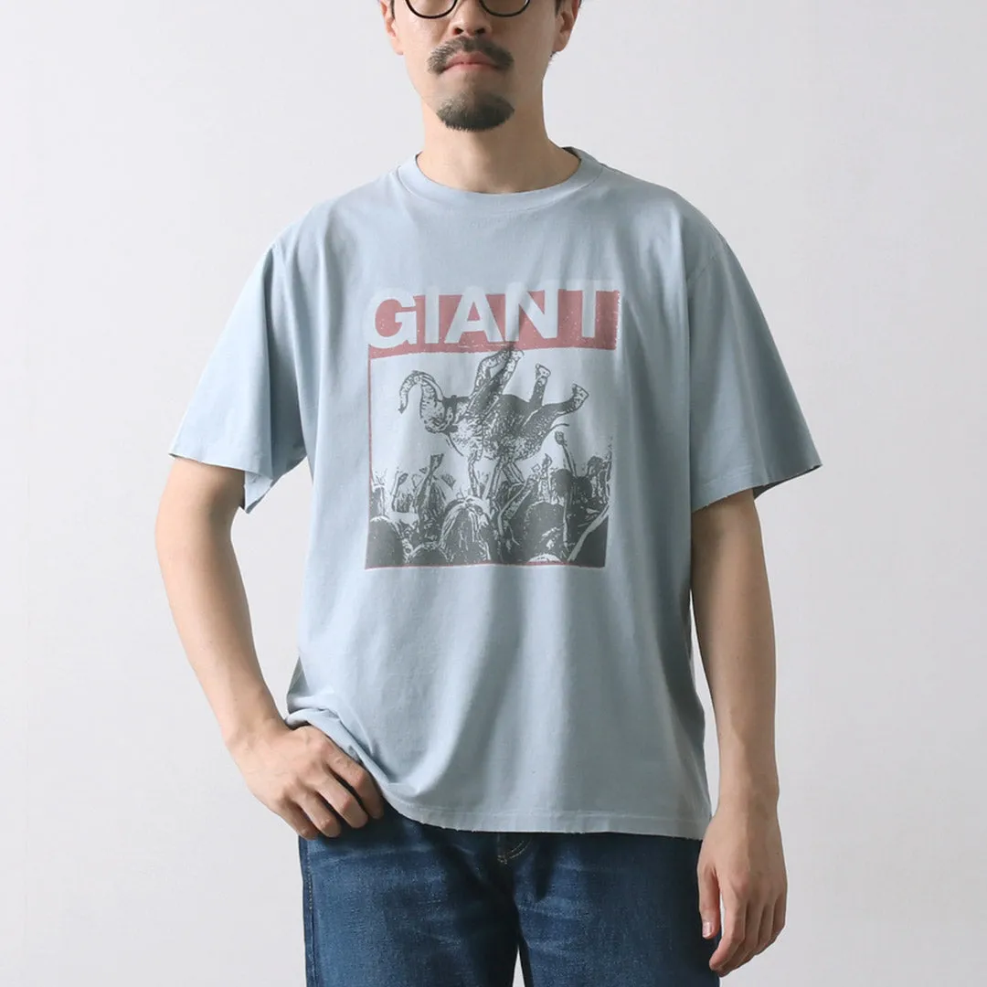 Personalized Outdoor Trend Look REMI RELIEF / SP processing New fit T-shirt (GIANT)