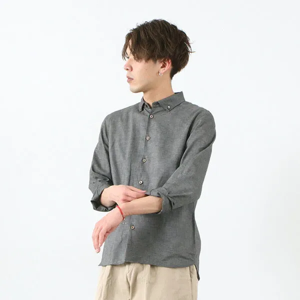 Oversized Fit RE MADE IN TOKYO JAPAN / Linen Canvas Split Raglan Shirt