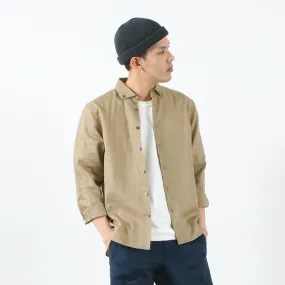 Beach Ready Comfort-First RE MADE IN TOKYO JAPAN / Linen Canvas Split Raglan Shirt