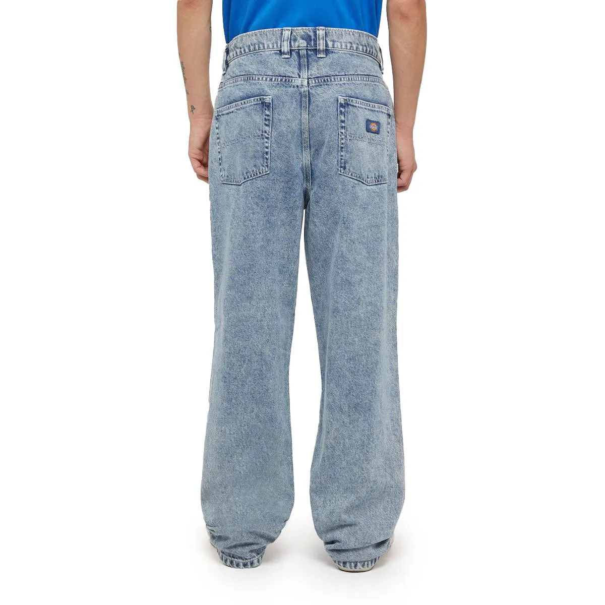 Dickies Thomasville Denim Jeans - Blue Marble Wash Reinforced Stress Points Functional Comfort Wear