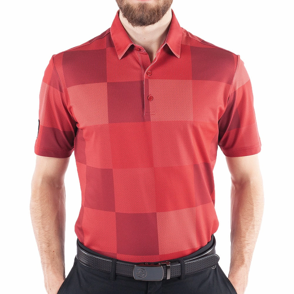 Minimalist Apparel Relax Outfit Galvin Green Mac Polo Shirt - Red/Rio Red
