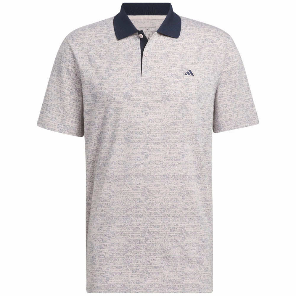 Circular Knit Construction Leisure Wear adidas Go-To Printed Polo Shirt - Sandy Pink Mel