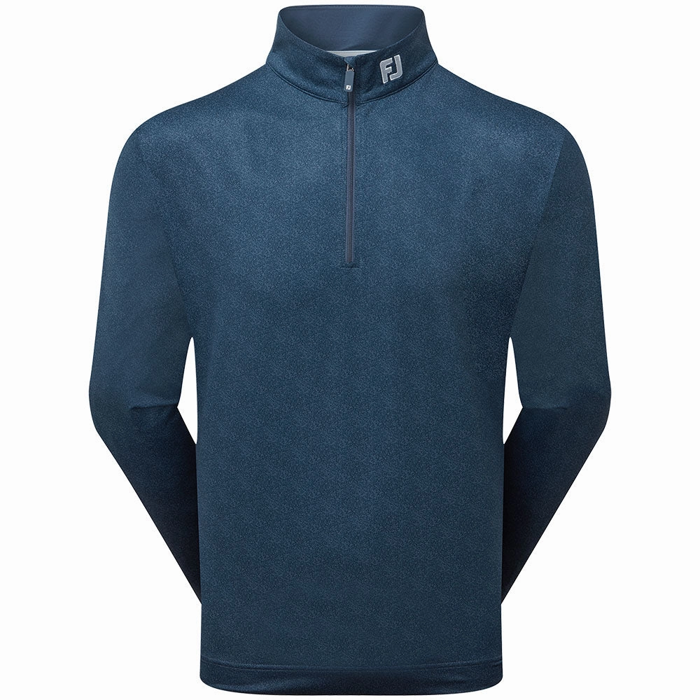 Cozy And Stylish FootJoy Speckle Print Chill-Out Pullover - Dark Denim
