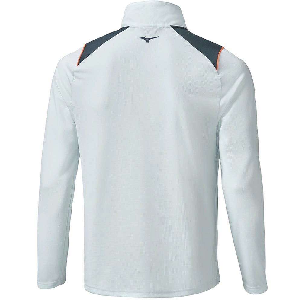 product safety Mizuno Breath Thermo Elite 1/4 Zip Pullover - Light Blue