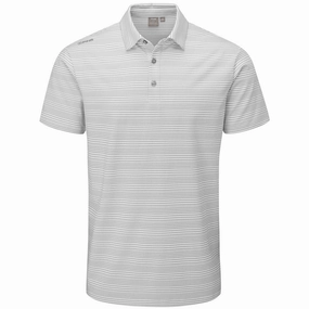 Breezy Design Cozy Vibe Wear Ping Alexander Polo Shirt - White/Griffin