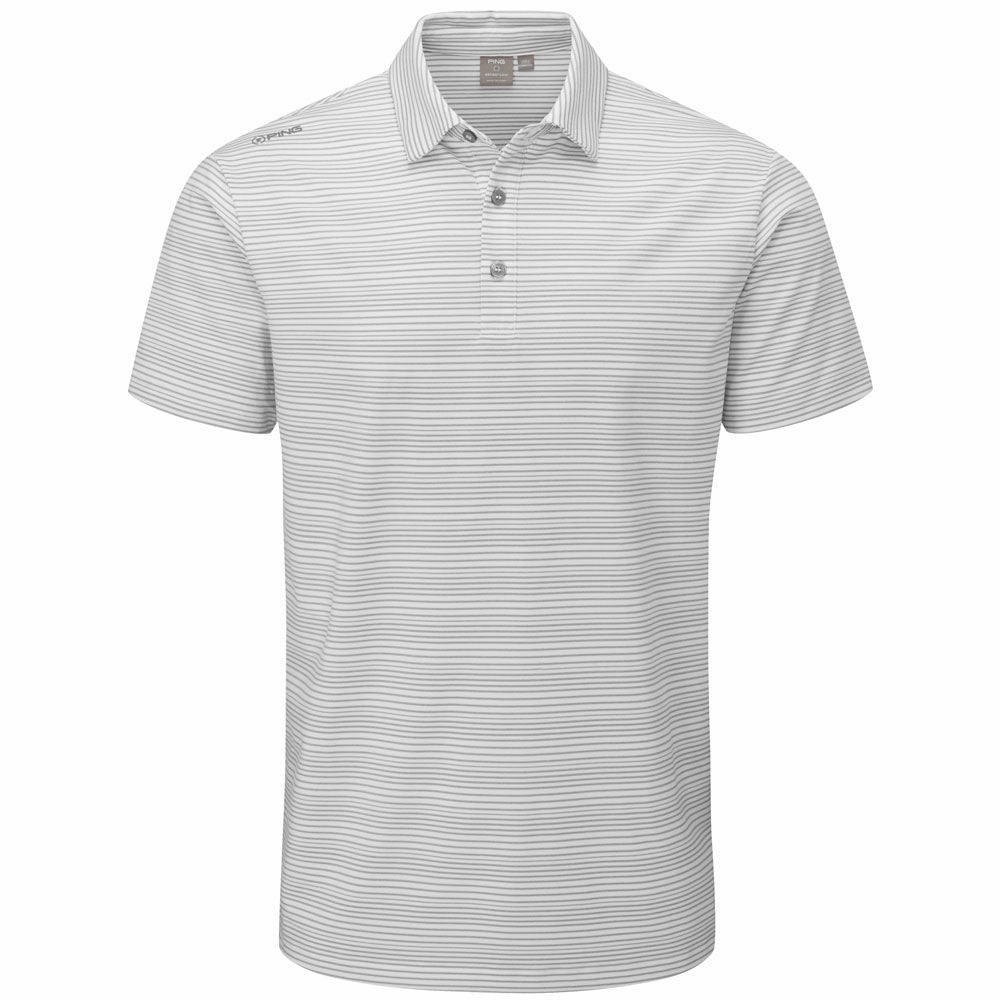 Breezy Design Cozy Vibe Wear Ping Alexander Polo Shirt - White/Griffin