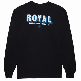 Royal Industrial Long Sleeve T-Shirt - Black Trendy Look Hypoallergenic Fibers