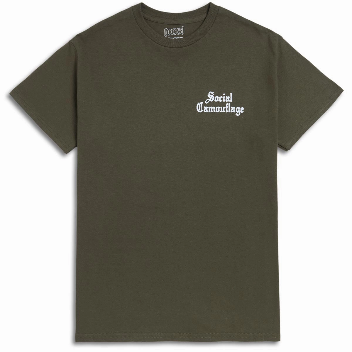 Modern Style CCS Social Camouflage Party T-Shirt - Olive